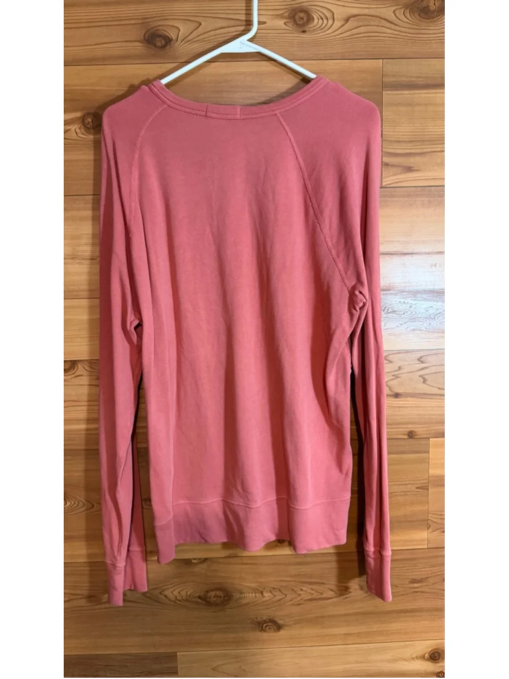 Polo Ralph Lauren Men's Coral Red Spa Terry Raglan Pullover Sweatshirt large